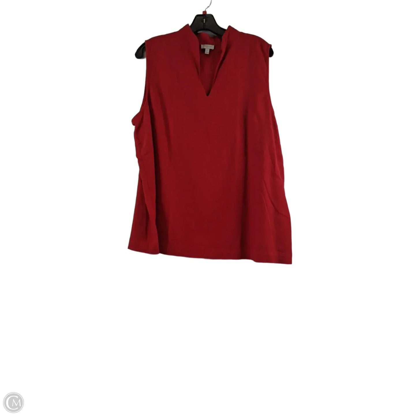 Top Sleeveless Basic By Talbots In Red, Size: Xl