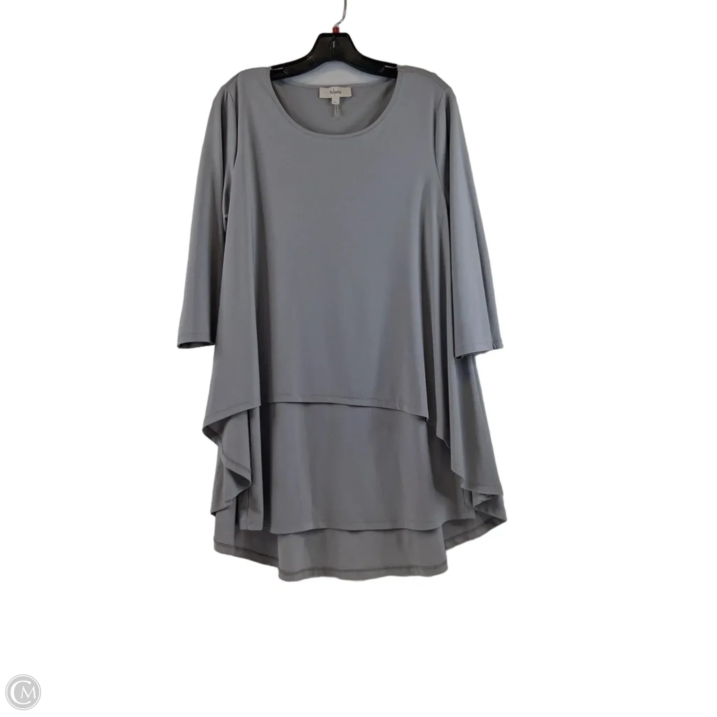 Top Long Sleeve By Clothes Mentor In Grey, Size: L