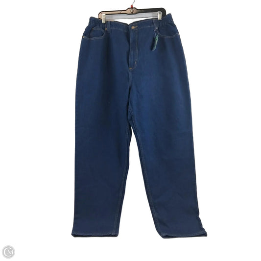 Jeans Straight By L.l. Bean In Blue Denim, Size: 20