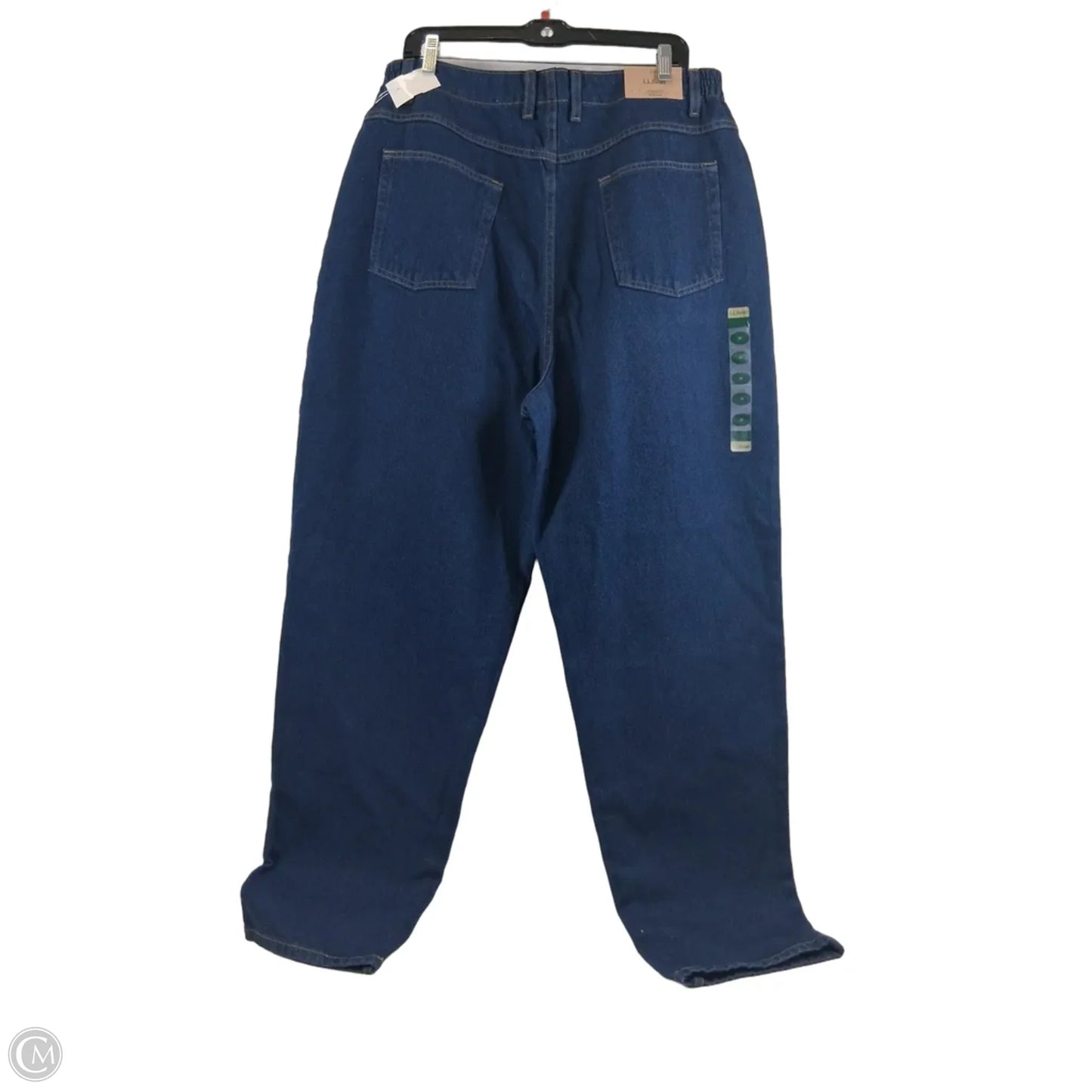 Jeans Straight By L.l. Bean In Blue Denim, Size: 20