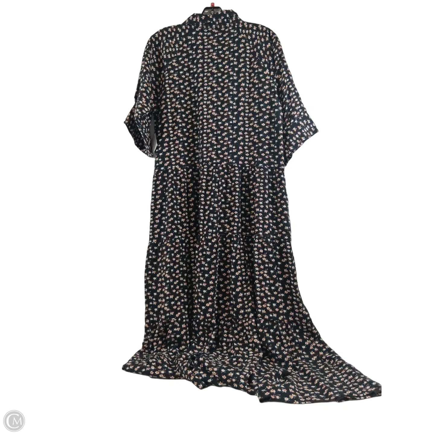 Dress Casual Maxi By Clothes Mentor In Black & Orange, Size: Xlp