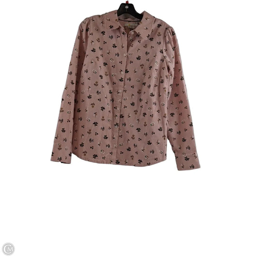 Top Long Sleeve By Boden In Peach, Size: M