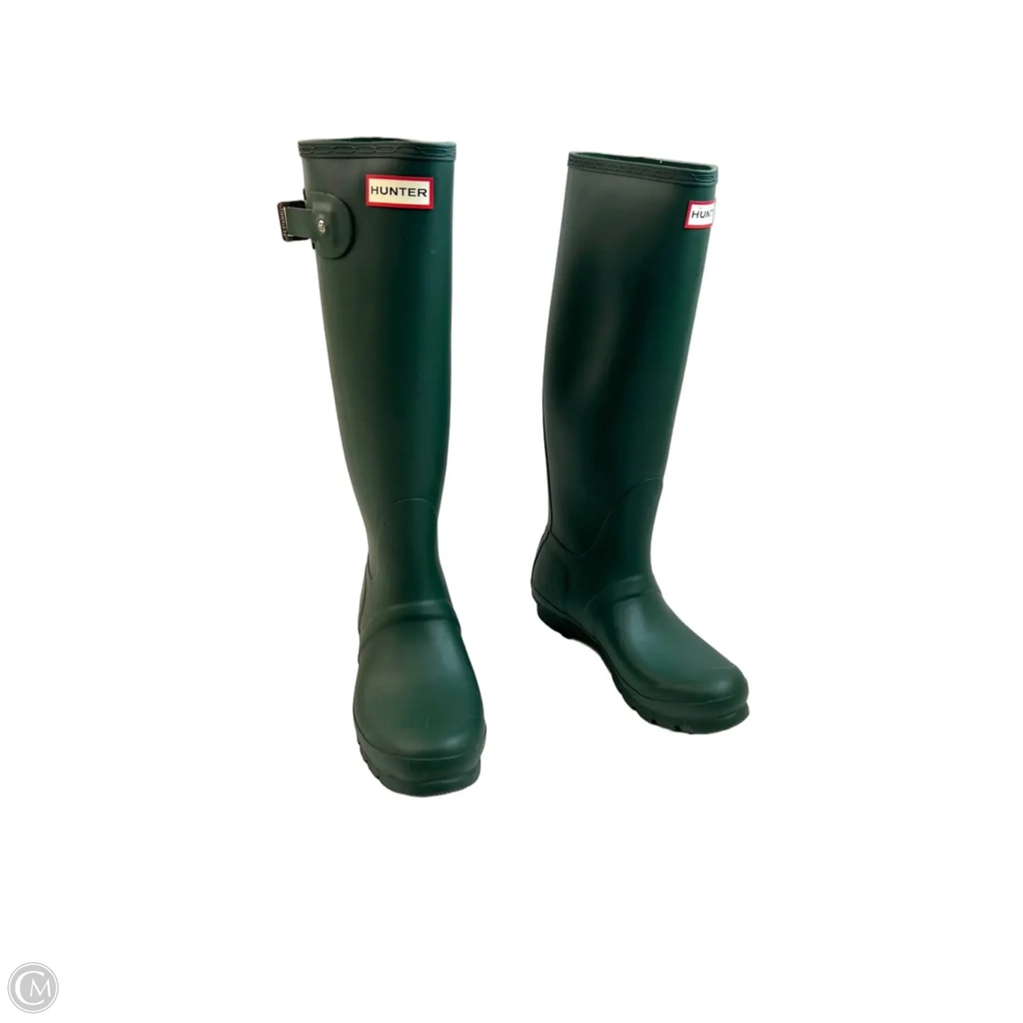 Boots Rain By Hunter In Green, Size: 8
