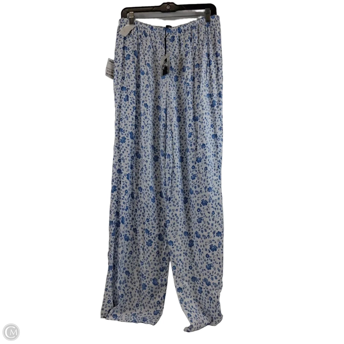 Pants Wide Leg By Sincerely Jules In Blue & White, Size: 12