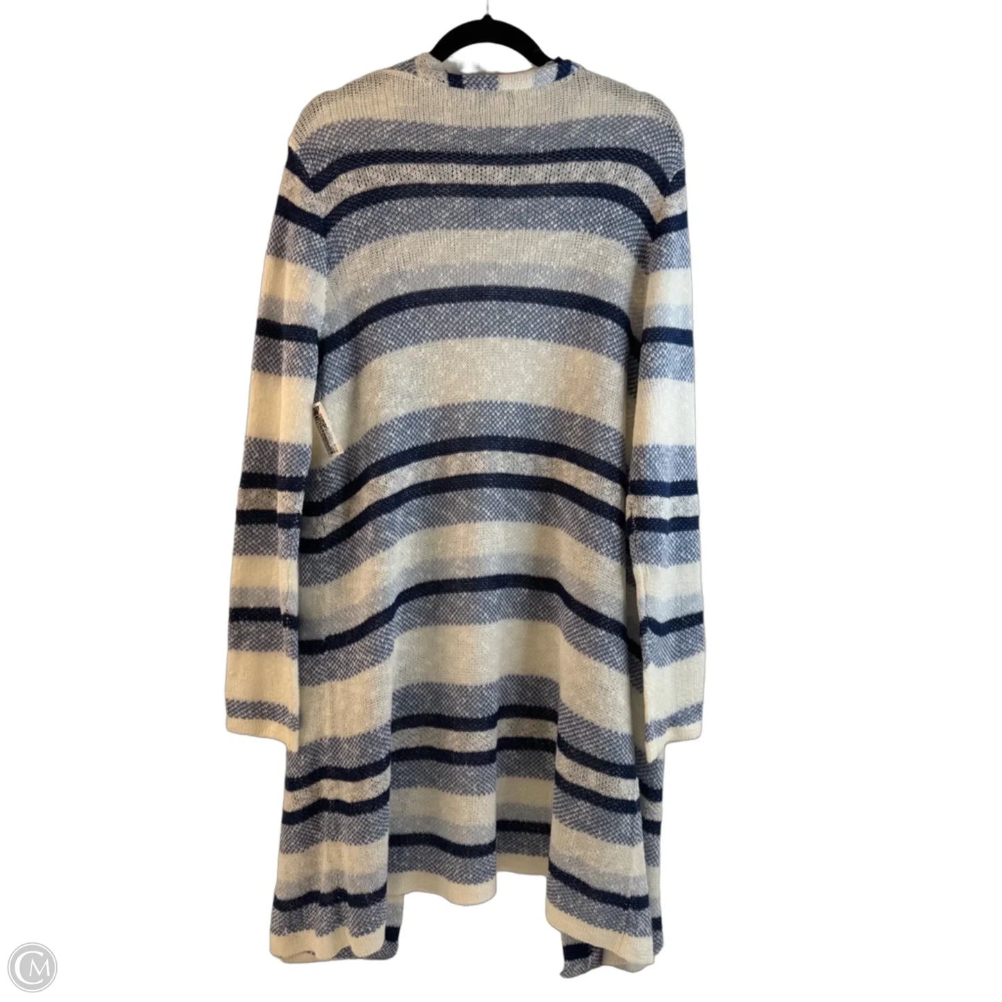 Cardigan By Christopher And Banks In Blue & White, Size: Xl