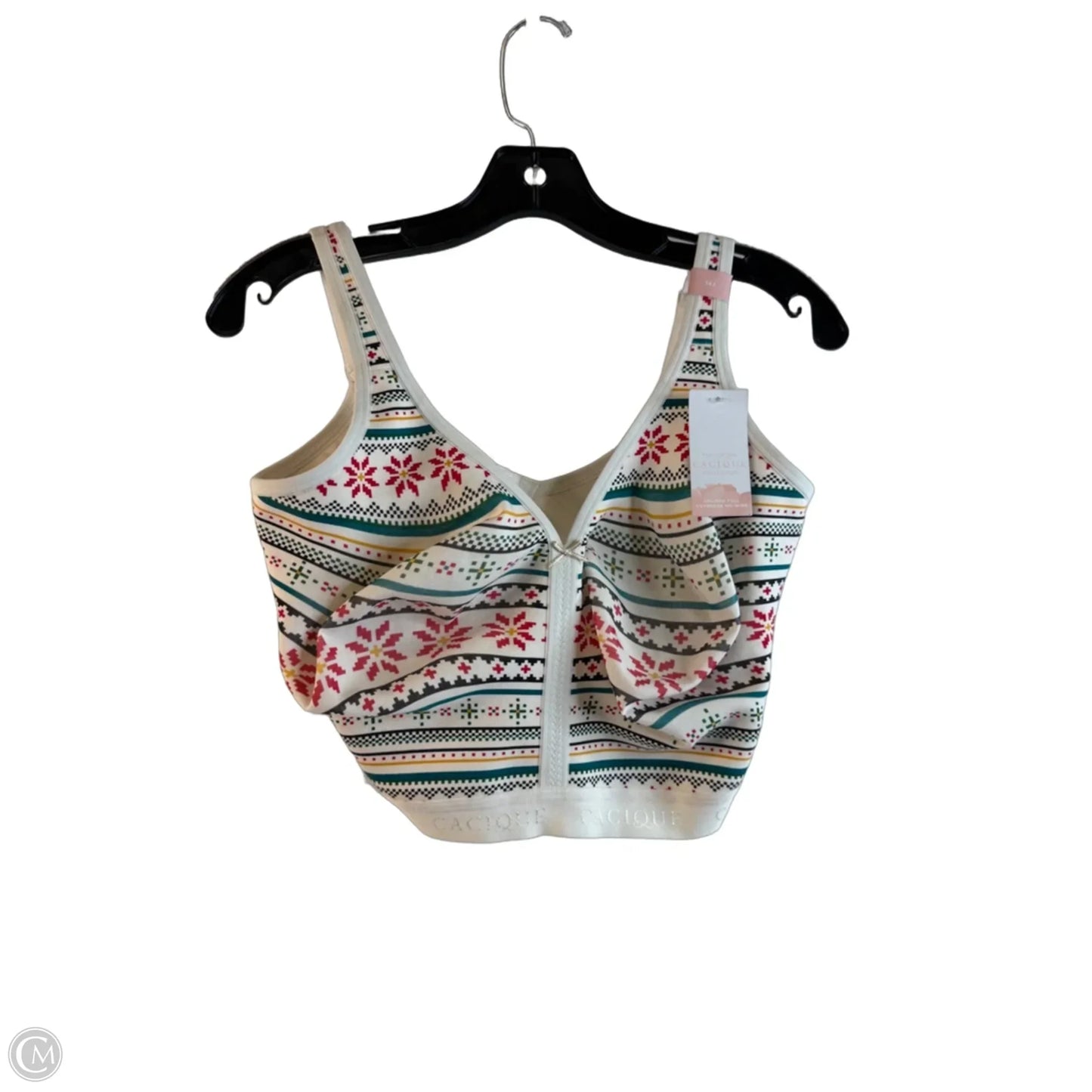Bra By Cacique In Green & Red