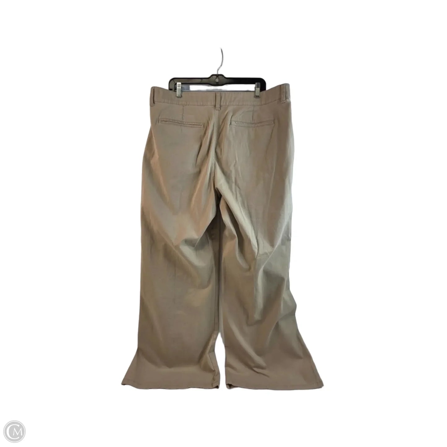 Pants Wide Leg By St Johns Bay In Tan, Size: 18