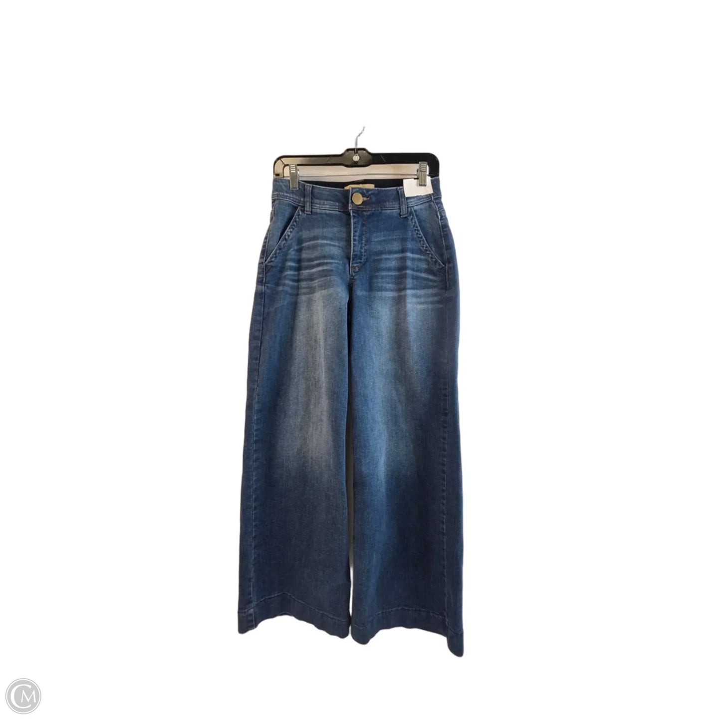 Jeans Wide Leg By Democracy In Blue Denim, Size: 4