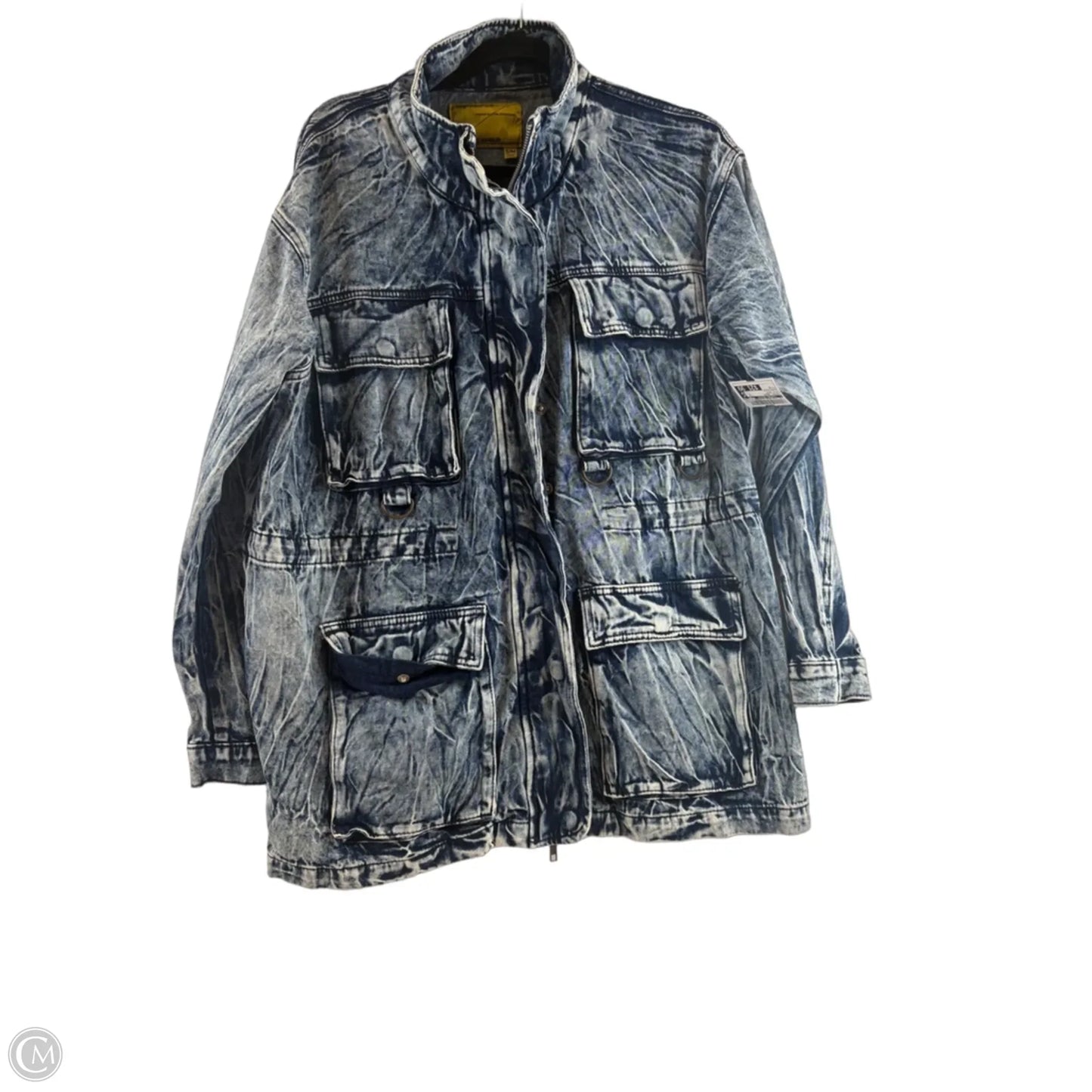 Jacket Denim By Clothes Mentor In Blue Denim, Size: M