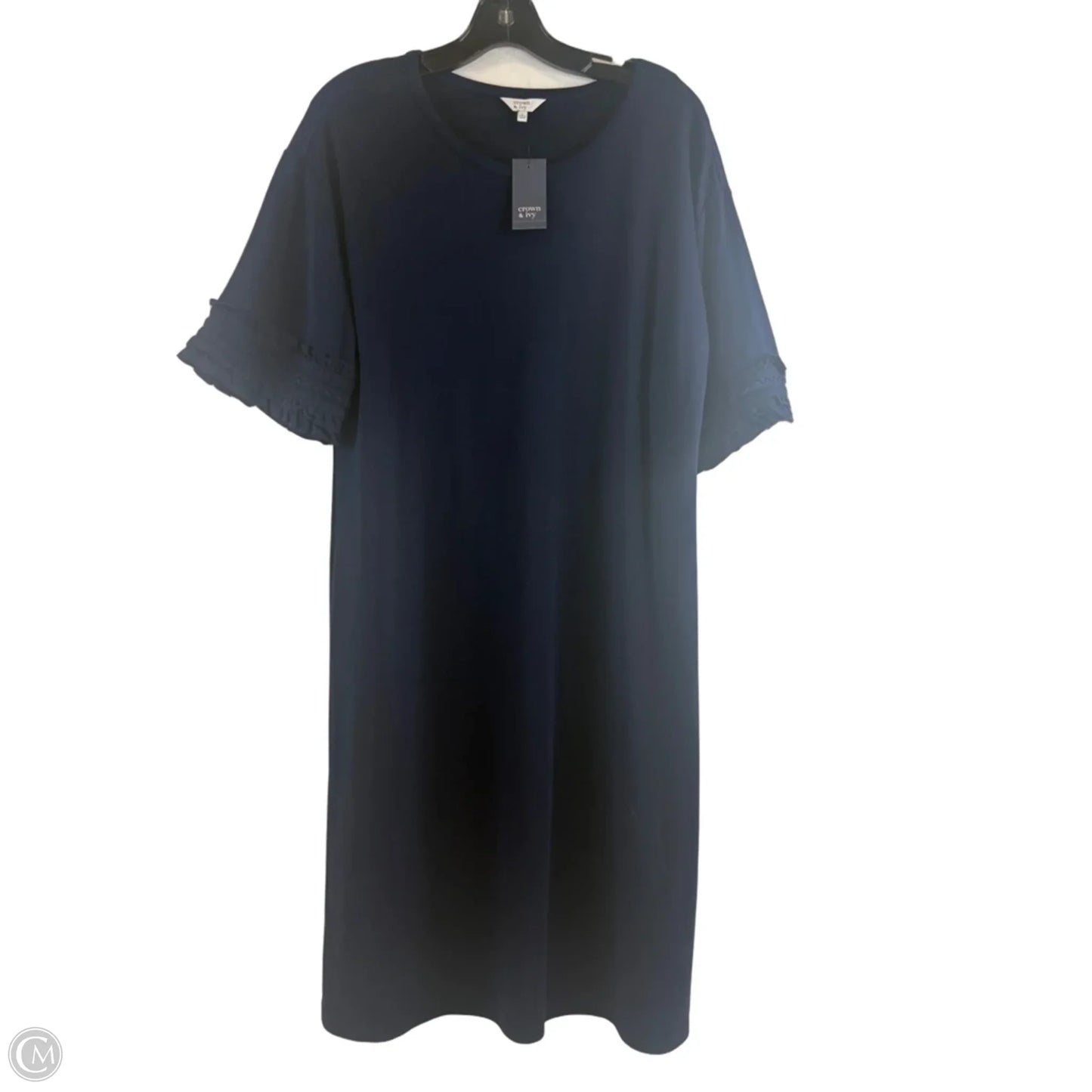 Dress Casual Midi By Crown And Ivy In Navy, Size: L