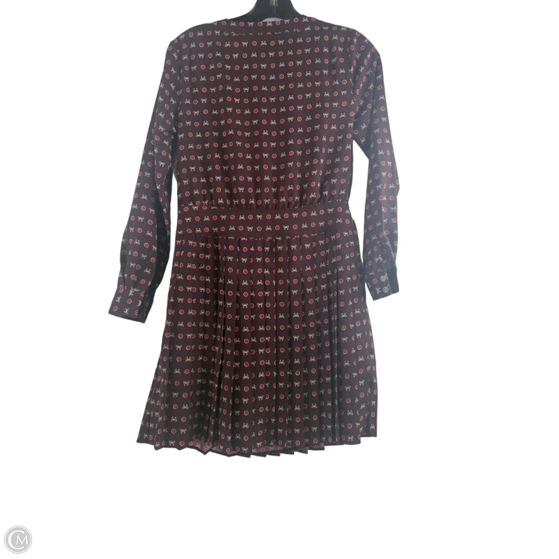 Dress Casual Midi By Loft In Brown & Red, Size: Xsp