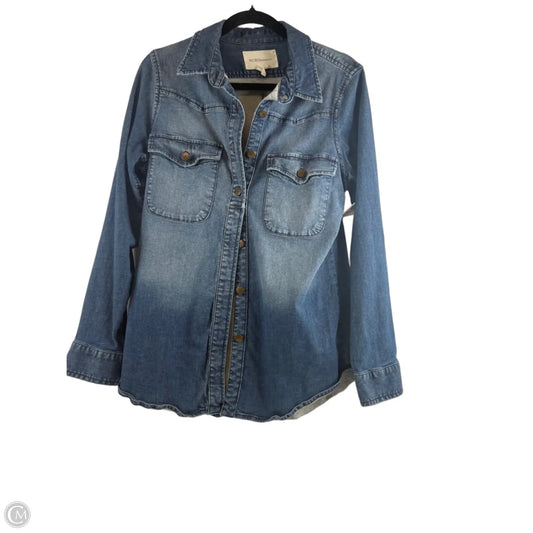 Jacket Denim By Bcbgeneration In Blue Denim, Size: M