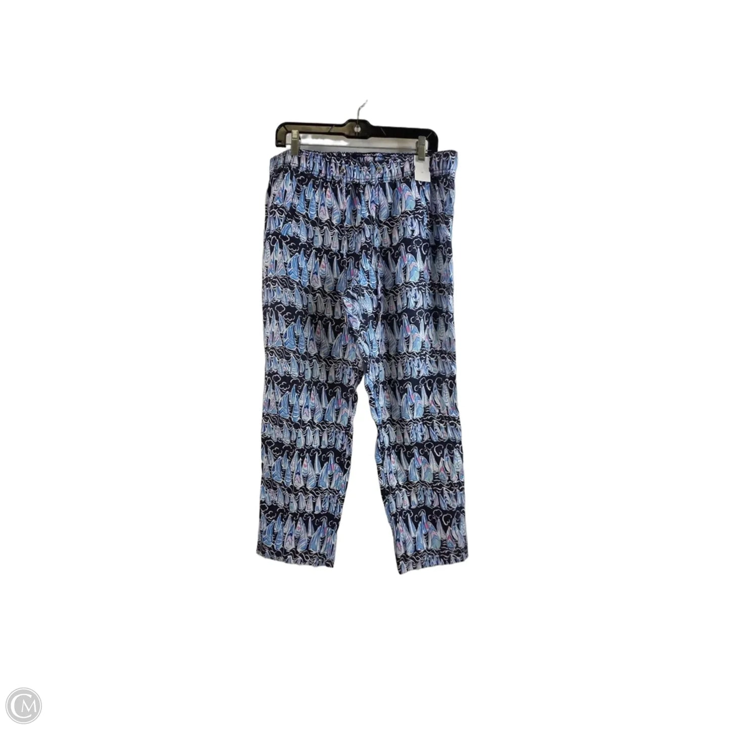 Pants Designer By Lilly Pulitzer In Blue & White, Size: M