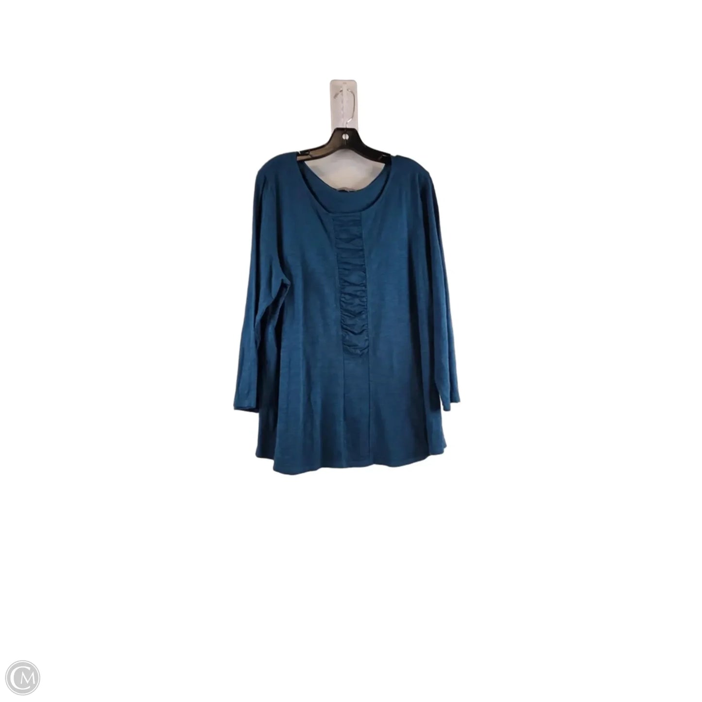 Top Long Sleeve By Habitat In Teal, Size: Xl