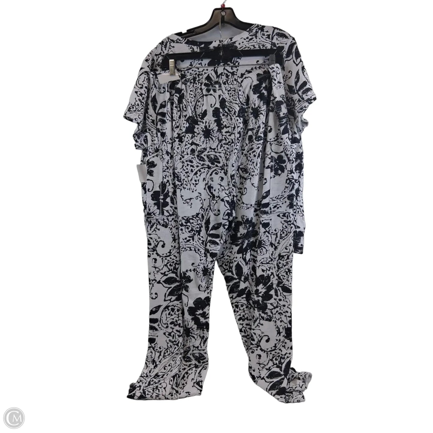 Lounge Set Pants By Cme In Black & White, Size: Xxl