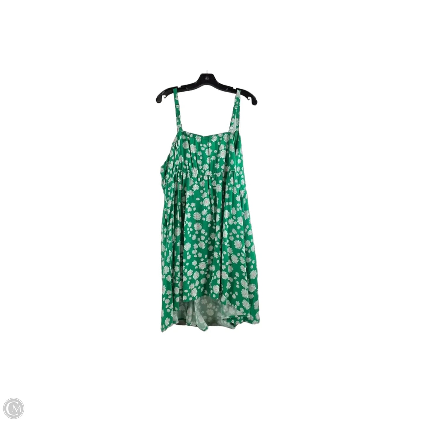 Dress Casual Short By Torrid In Green & White, Size: 2x