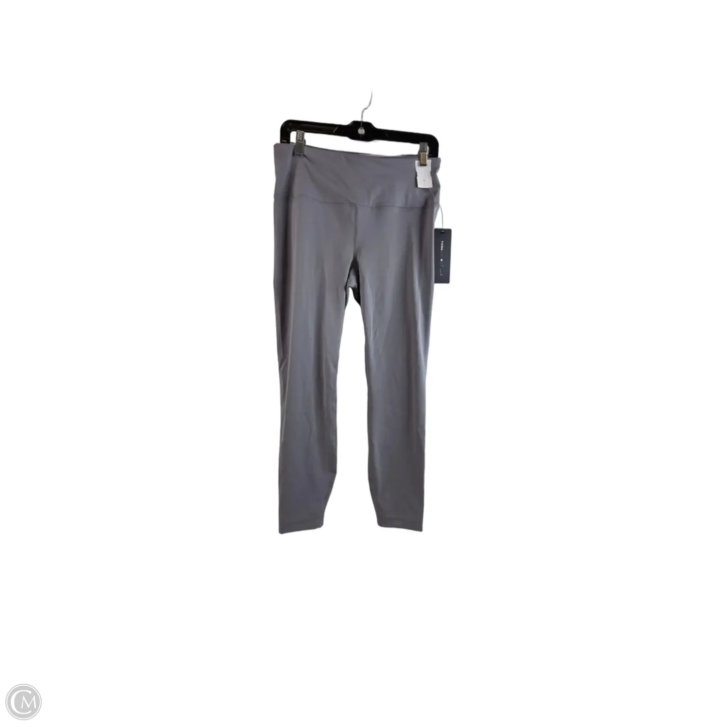 Athletic Leggings By Yogalicious In Grey, Size: L