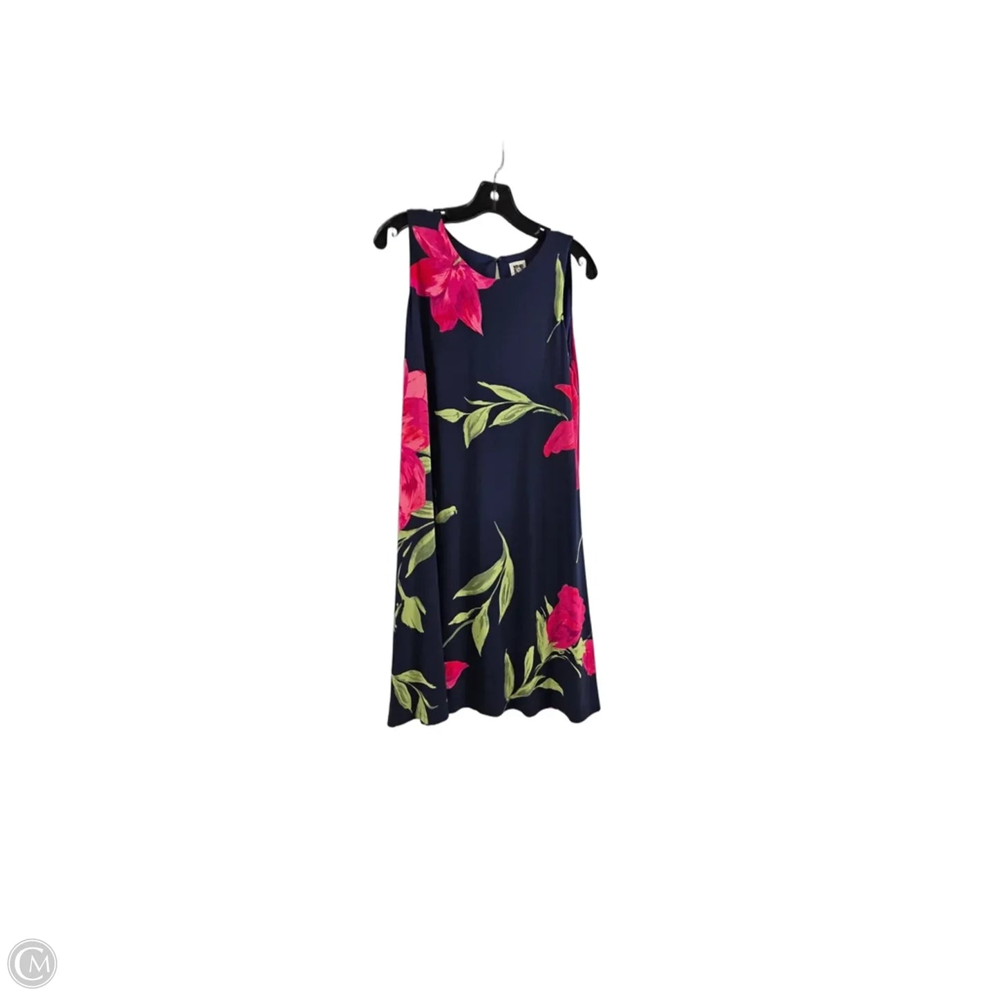 Dress Casual Midi By Anne Klein In Blue & Red, Size: Xl