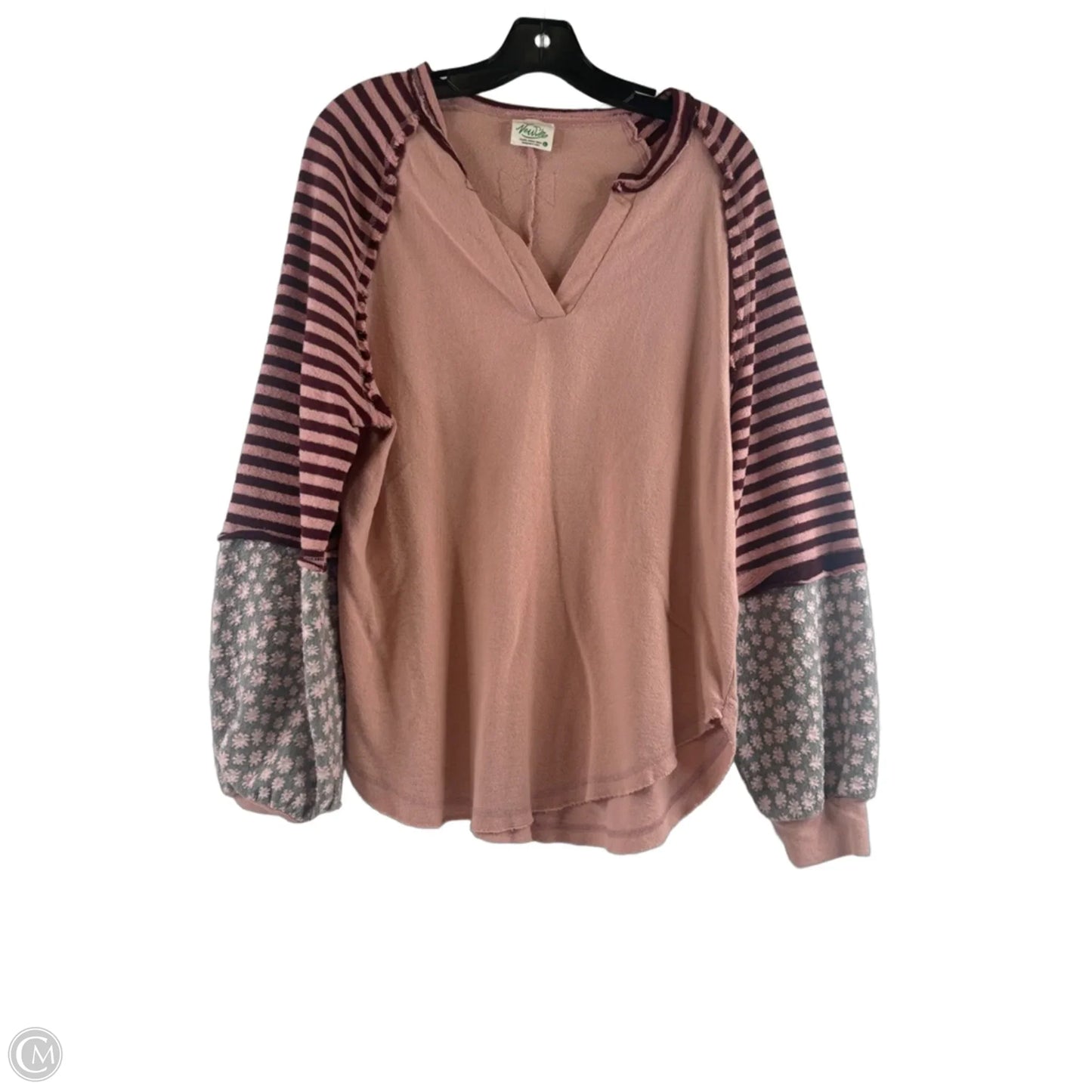 Top Long Sleeve By Clothes Mentor In Mauve, Size: L