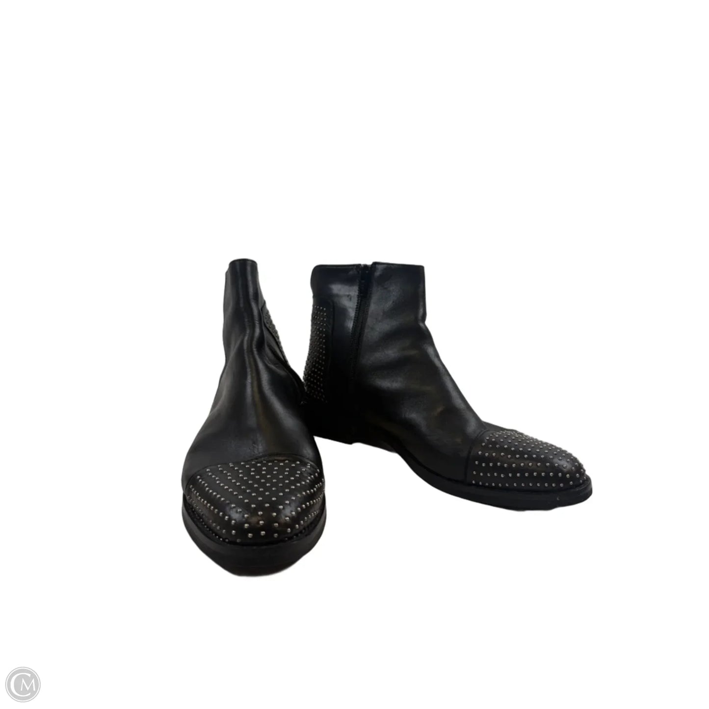 Boots Ankle Flats By Clothes Mentor In Black, Size: 9