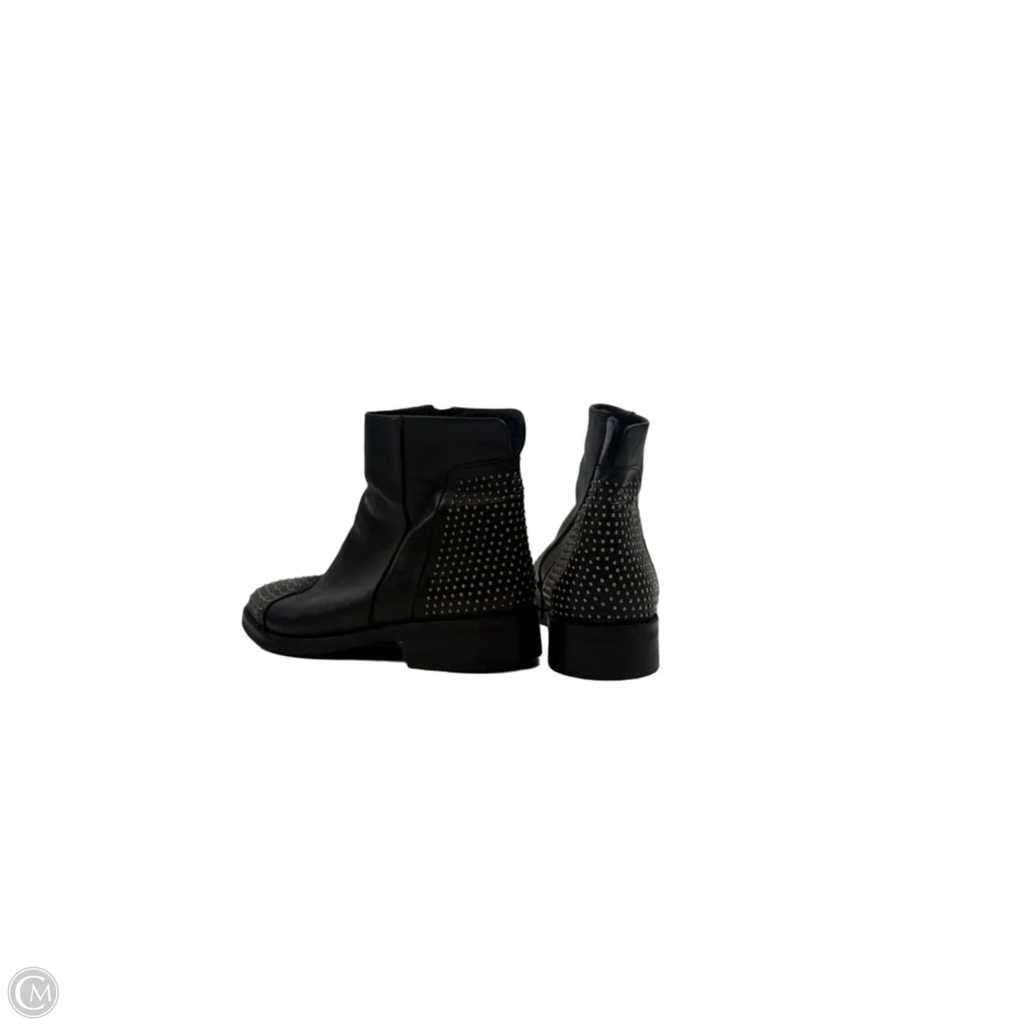 Boots Ankle Flats By Clothes Mentor In Black, Size: 9