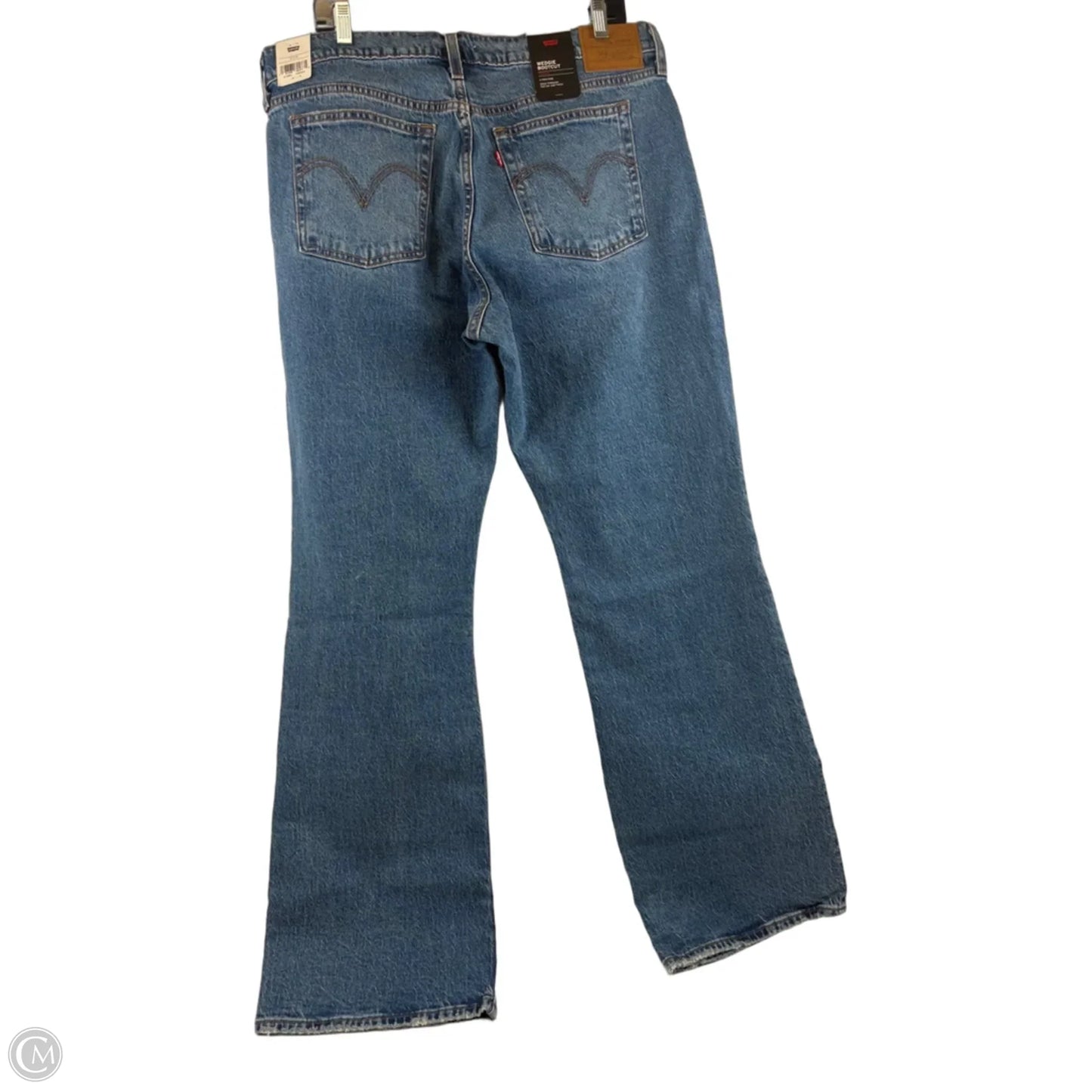 Jeans Boot Cut By Levis In Blue Denim, Size: 14