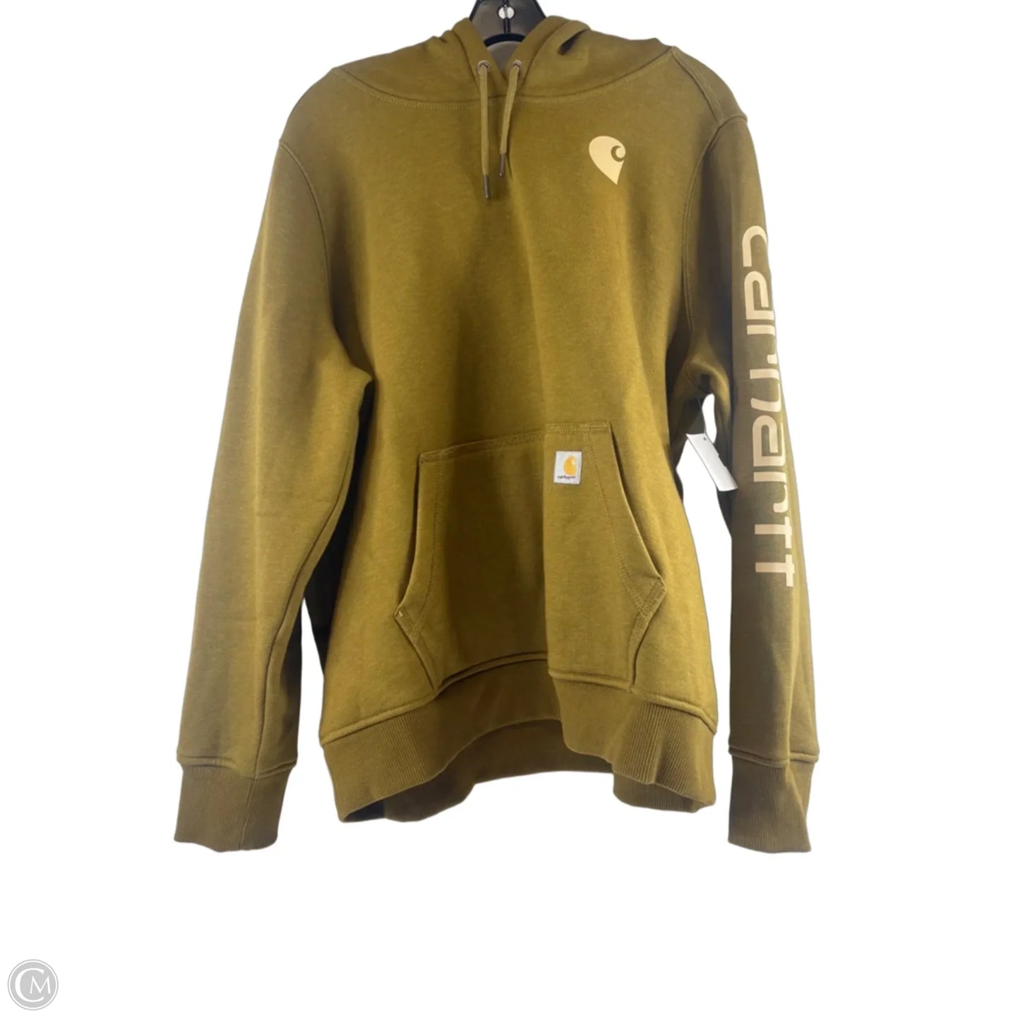 Sweatshirt Hoodie By Carhartt In Green, Size: Xl
