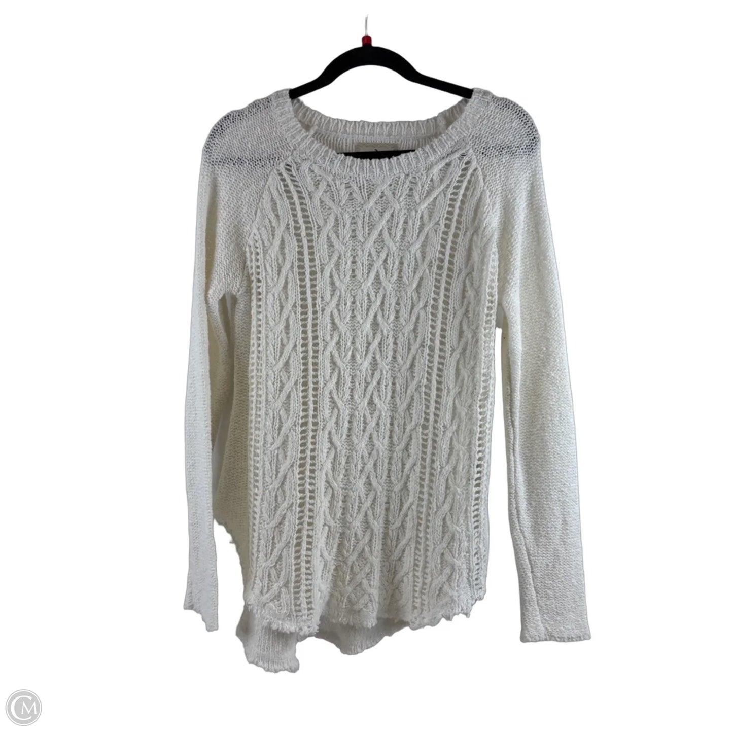 Sweater By Clothes Mentor In White, Size: M