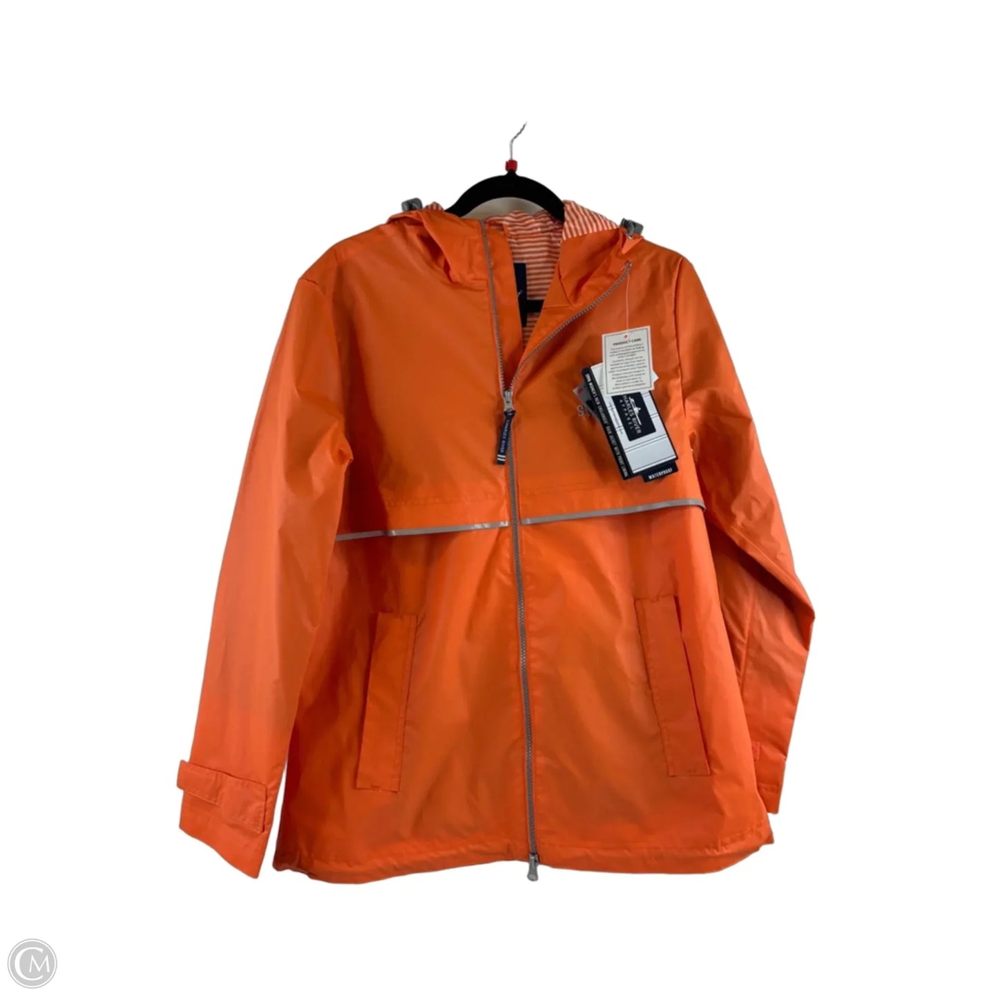 Athletic Jacket By Clothes Mentor In Orange & Tan, Size: S