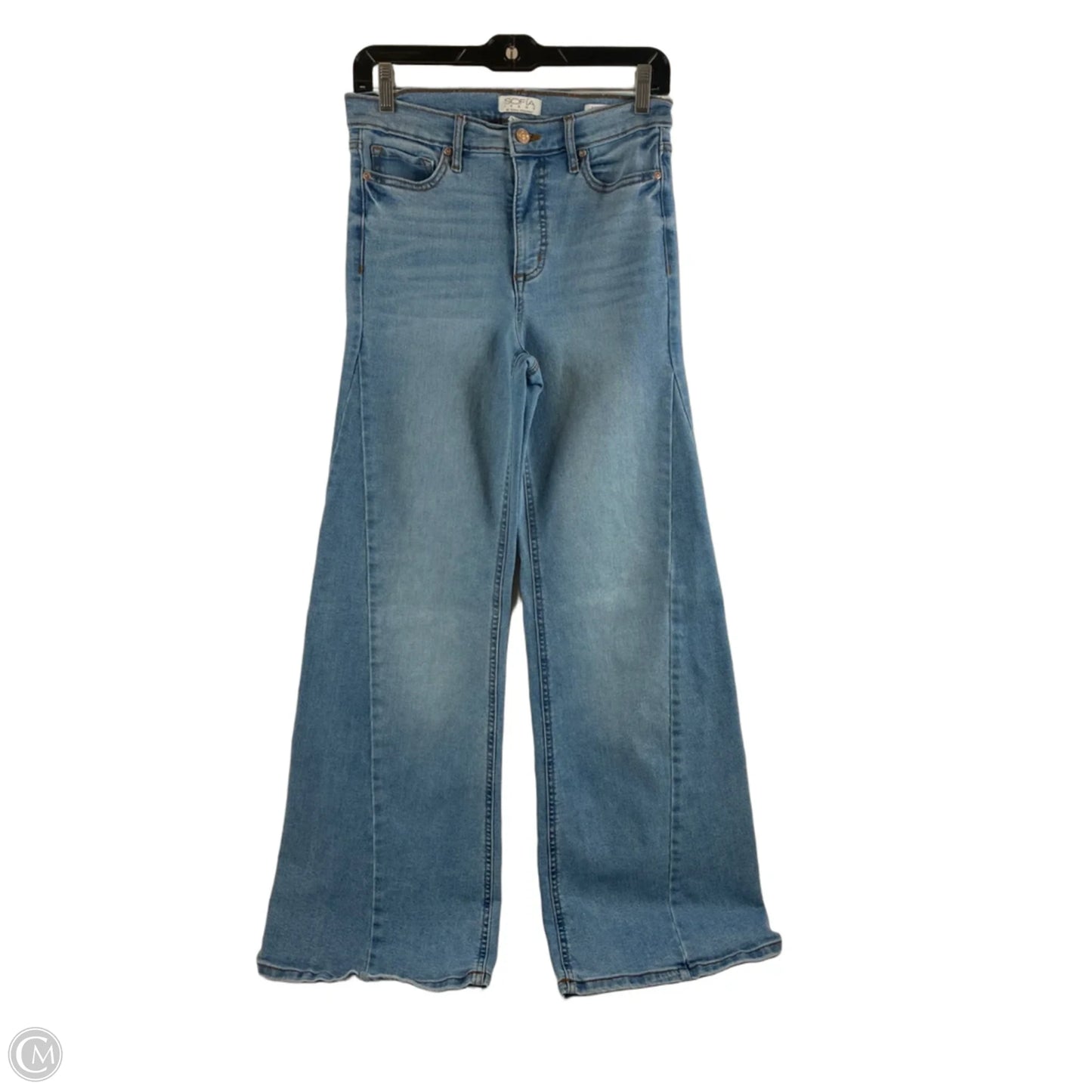 Jeans Wide Leg By Sofia By Sofia Vergara In Blue Denim, Size: 4