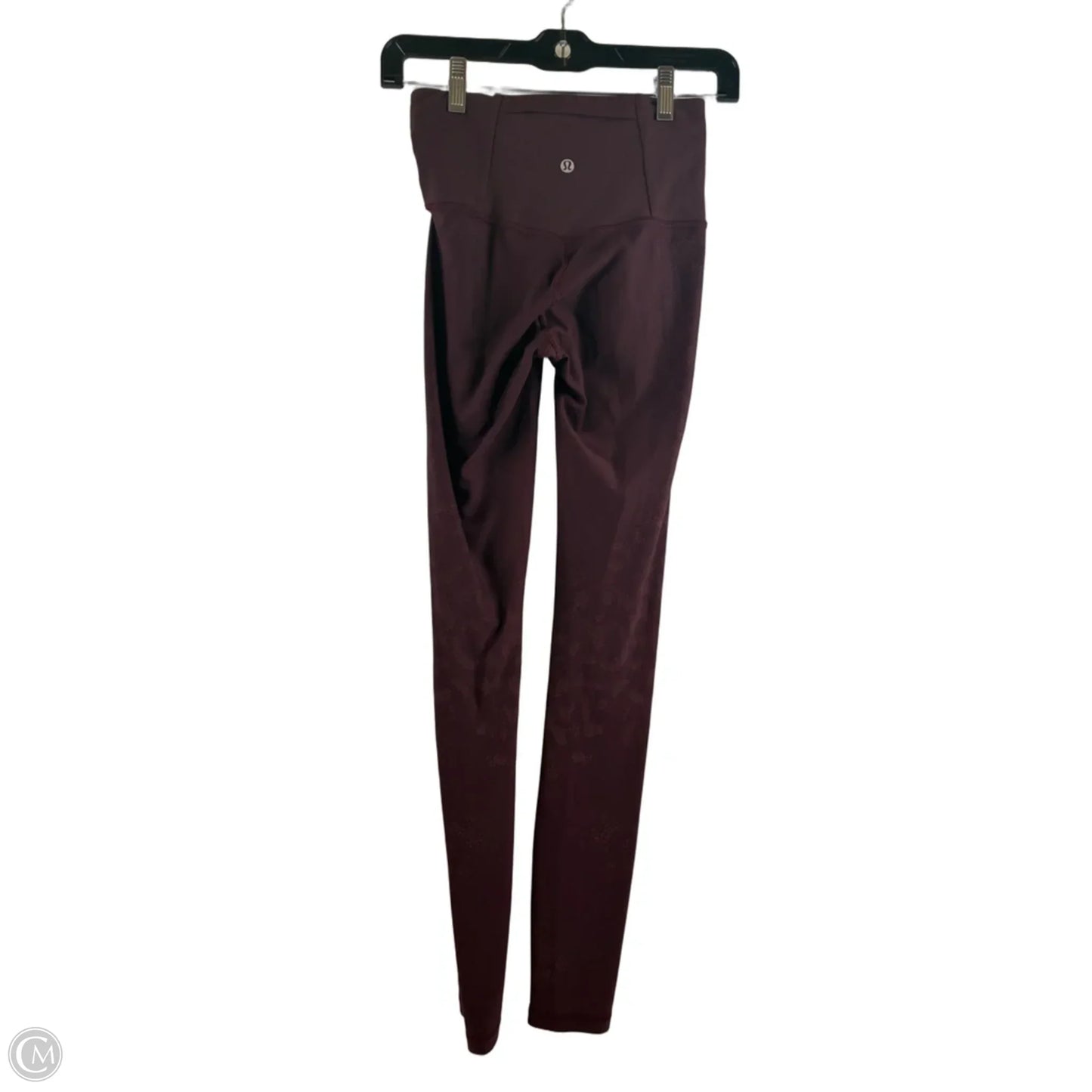 Athletic Leggings By Lululemon In Maroon, Size: S