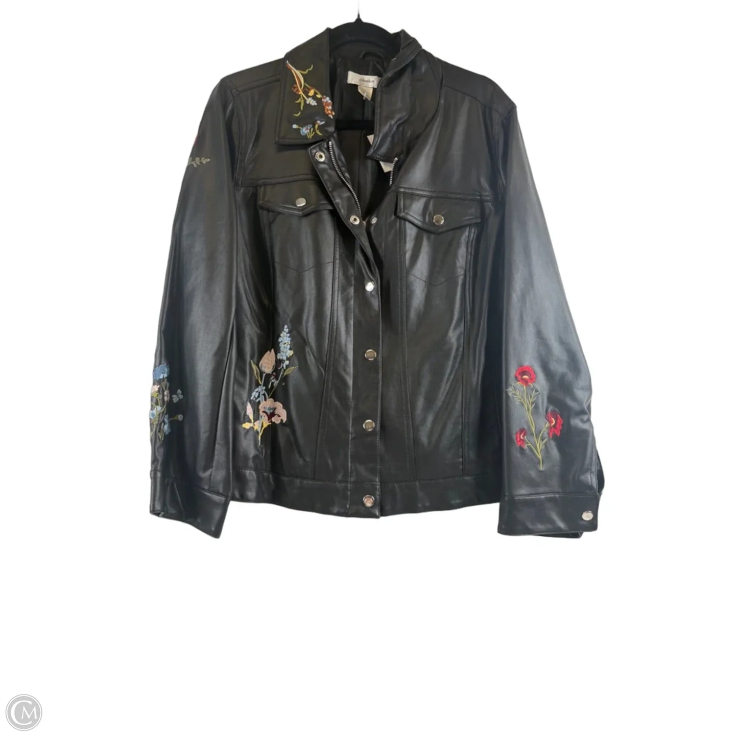 Jacket Moto By Cj Banks In Black, Size: Xl