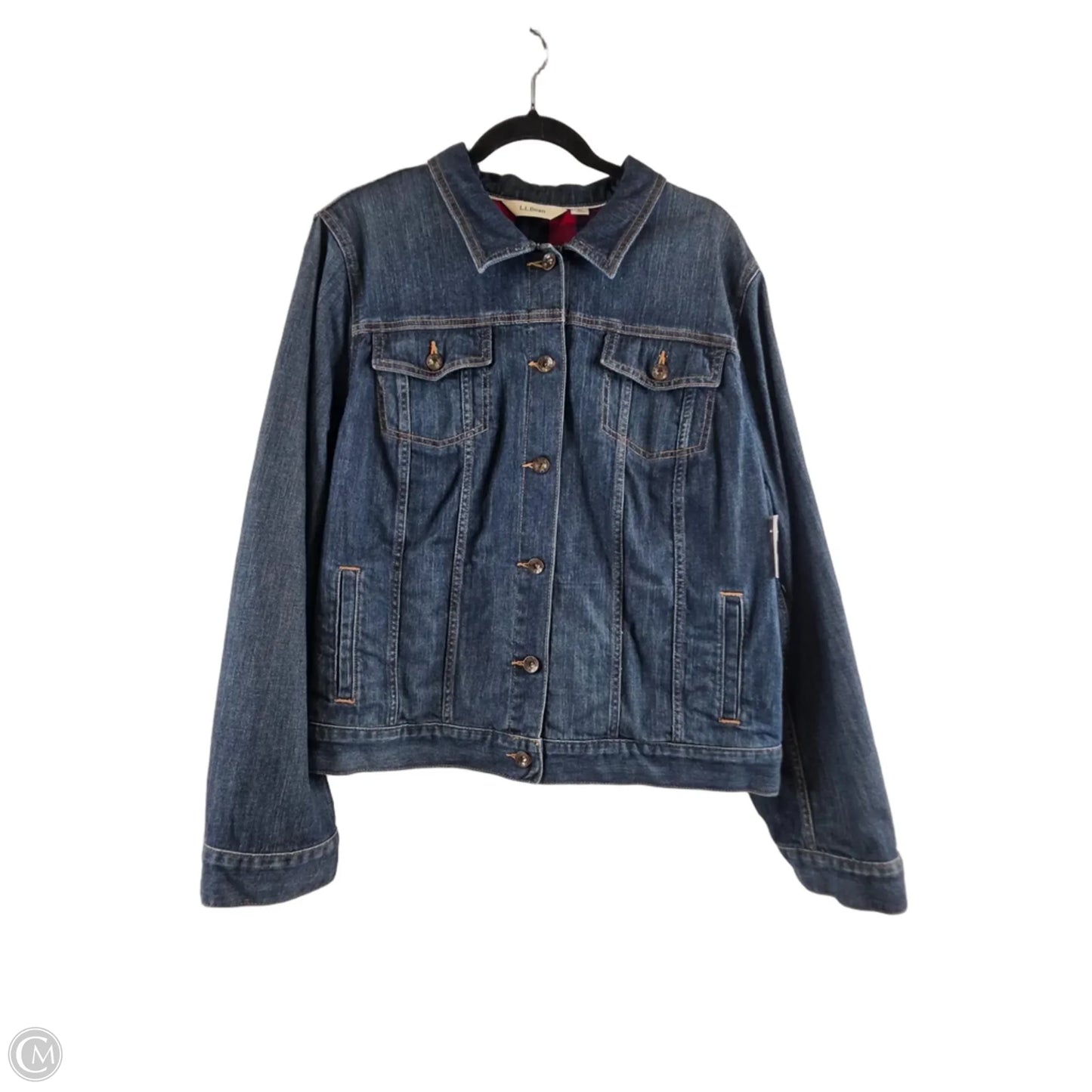 Jacket Denim By L.l. Bean In Blue Denim, Size: Xl