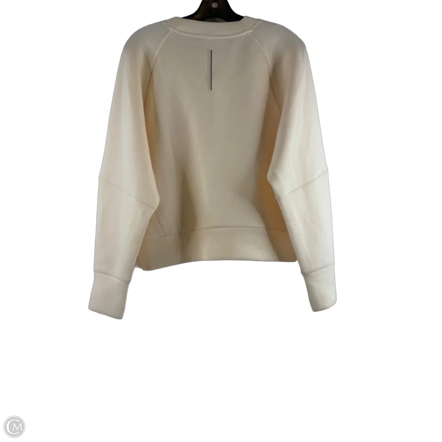 Athletic Sweatshirt Crewneck By Champion In Cream, Size: M