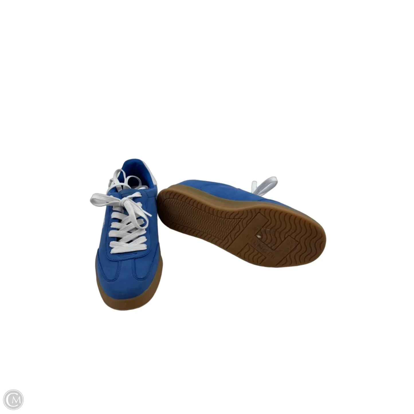 Shoes Sneakers By Tommy Hilfiger In Blue & White, Size: 9