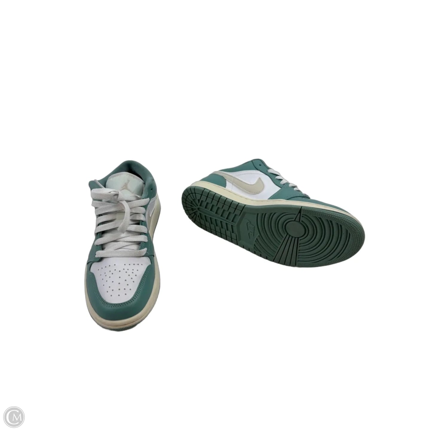 Shoes Athletic By Nike Apparel In Green & White, Size: 7