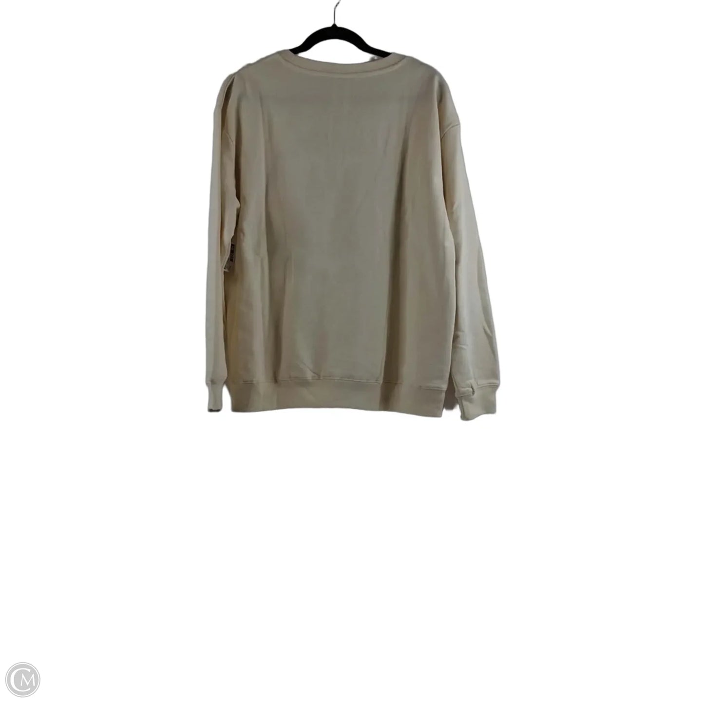 Sweatshirt Crewneck By Disney In Cream & Yellow, Size: Xl