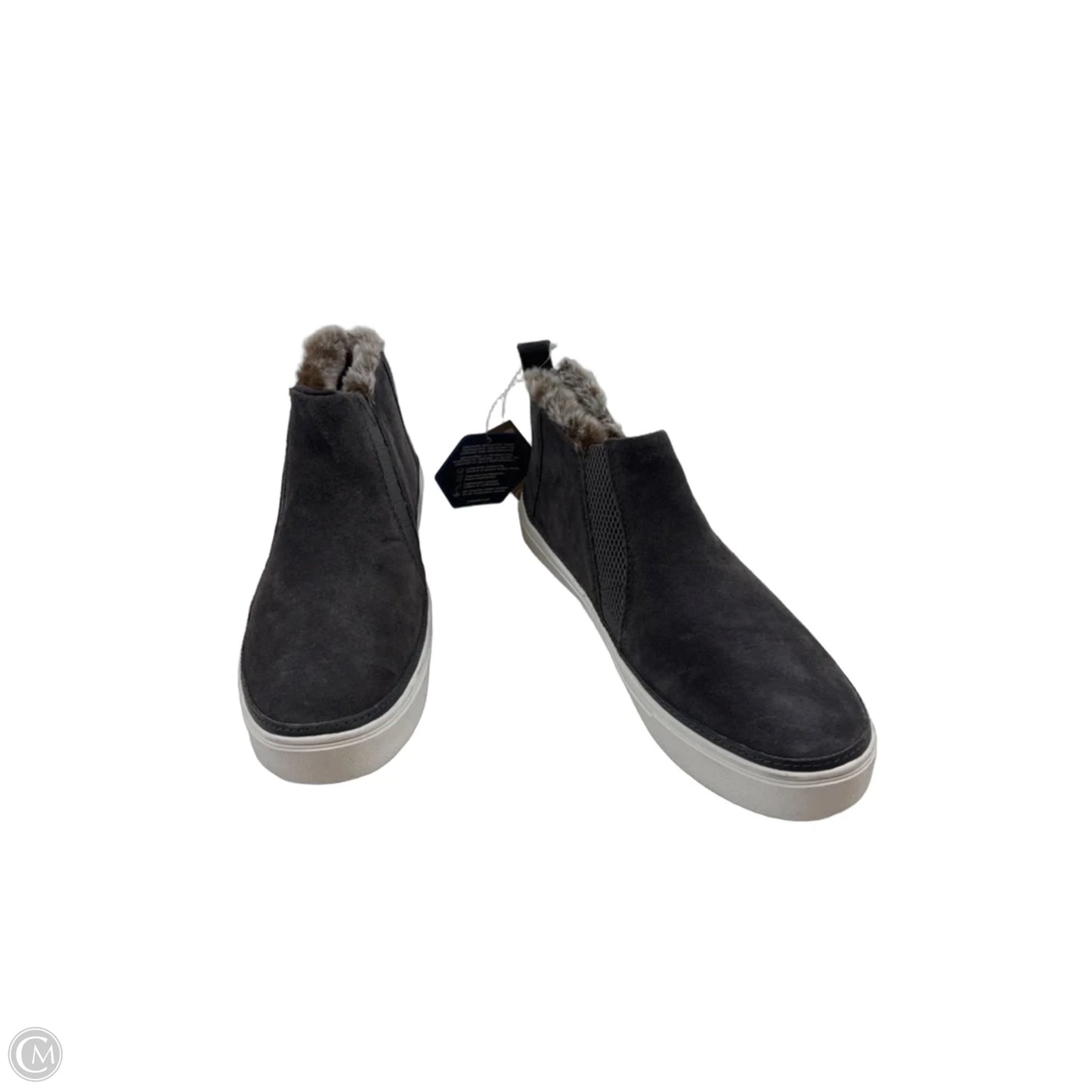 Shoes Flats By Toms In Grey & White, Size: 8