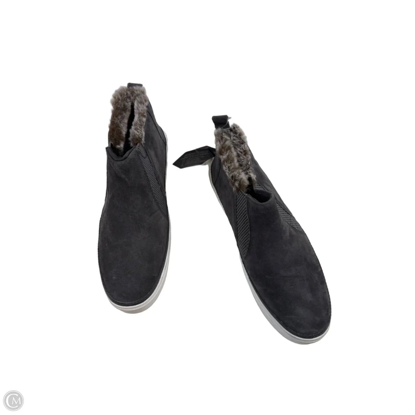 Shoes Flats By Toms In Grey & White, Size: 8