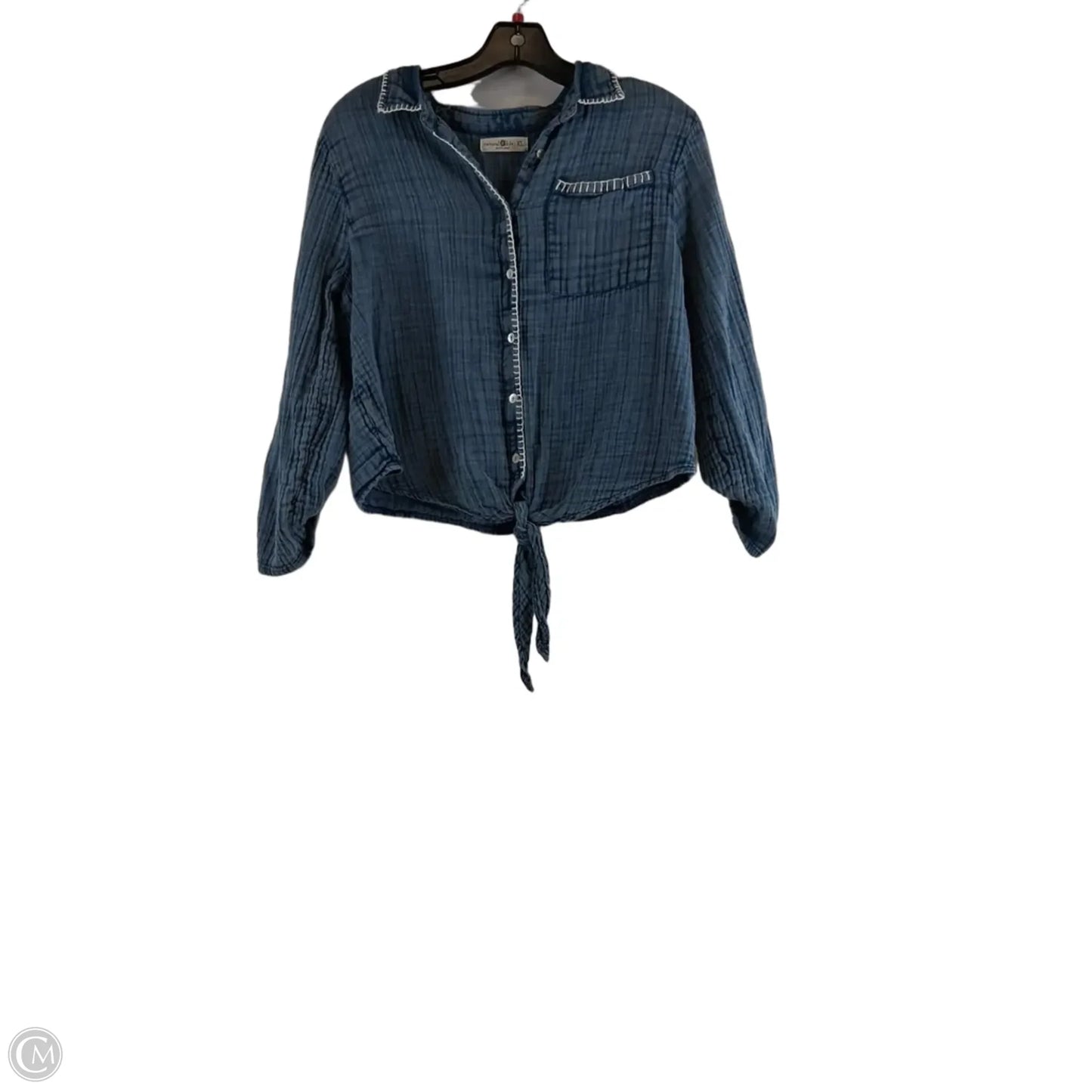 Top Long Sleeve By Natural Life In Blue, Size: Xs