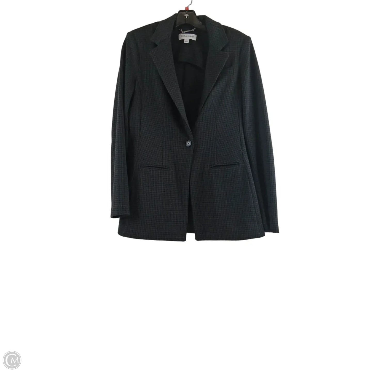 Blazer By Calvin Klein In Black & Grey, Size: S