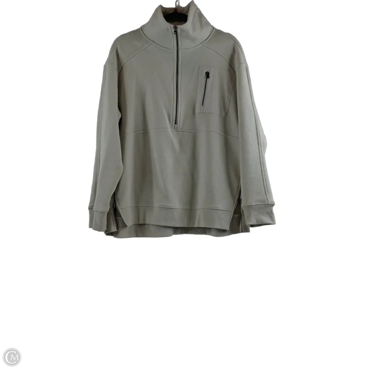 Sweatshirt Collar By Avia In Beige, Size: M