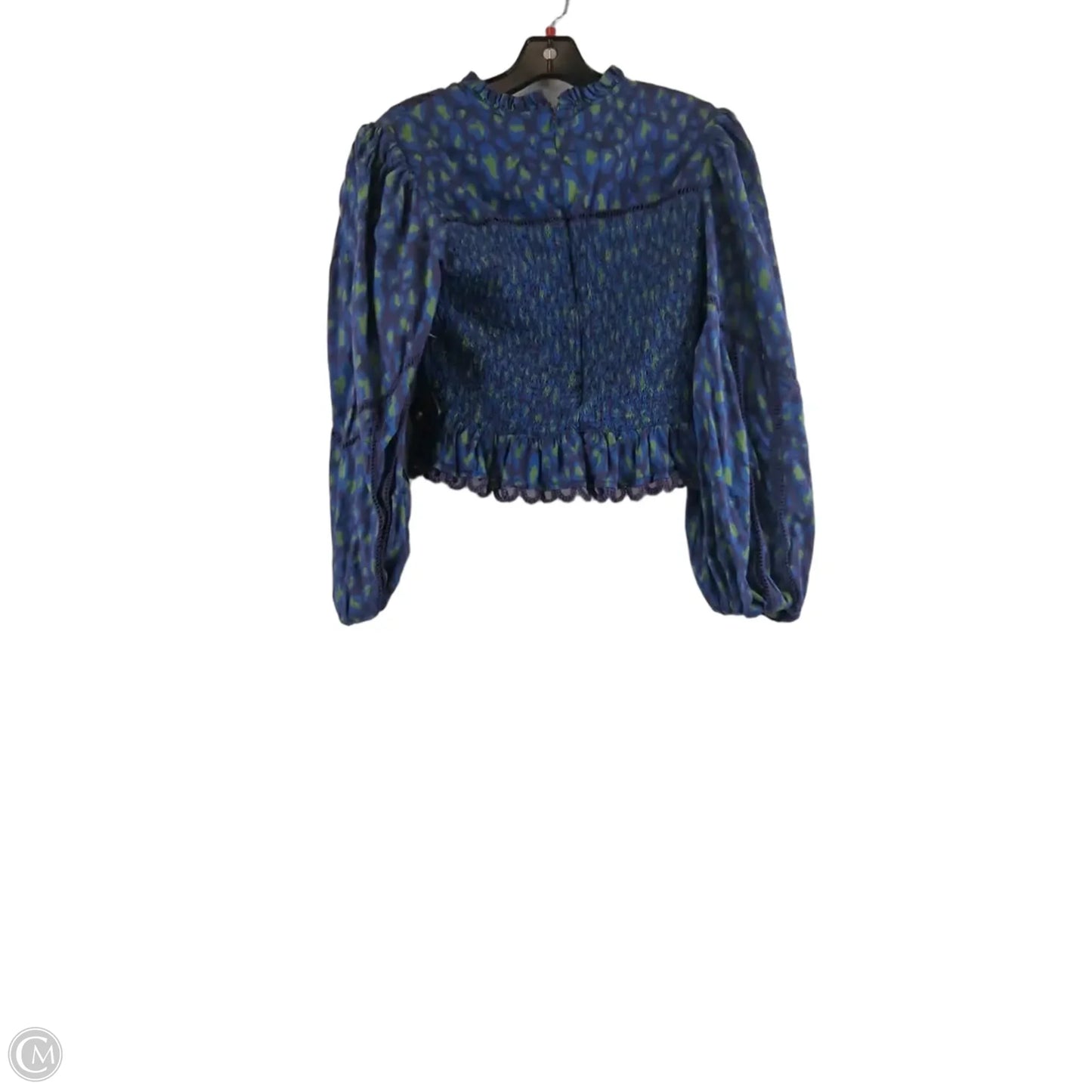 Top Long Sleeve Designer By Farm Rio In Blue & Purple, Size: M
