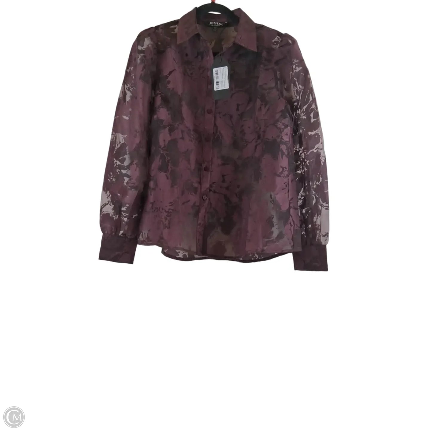 Top Long Sleeve By Clothes Mentor In Maroon, Size: S