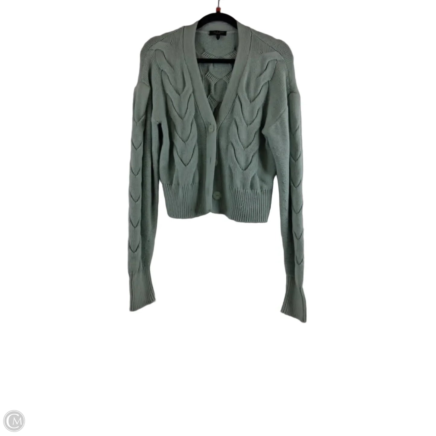 Sweater Cardigan By Rag And Bone In Green, Size: S