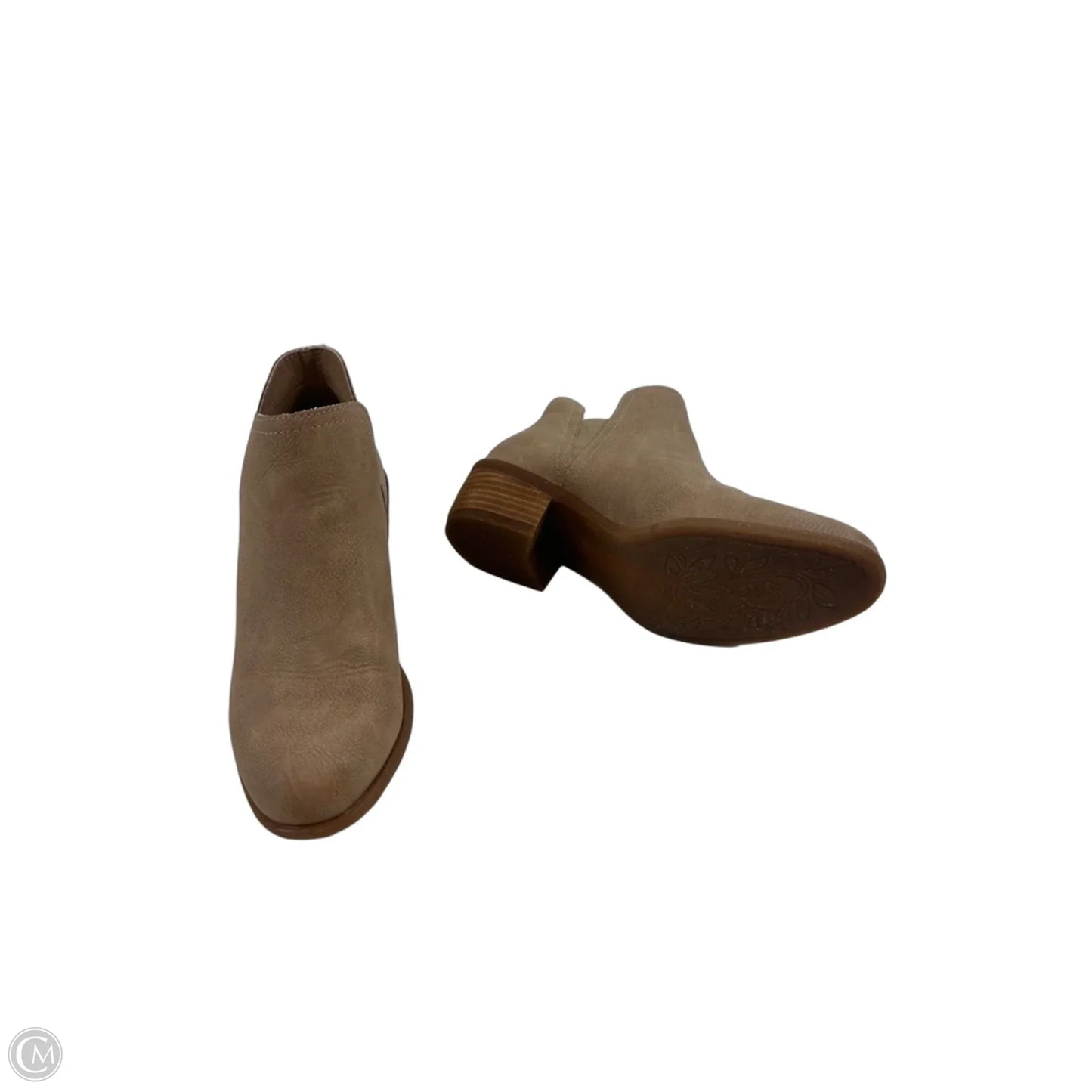 Boots Ankle Heels By Boc In Tan, Size: 7