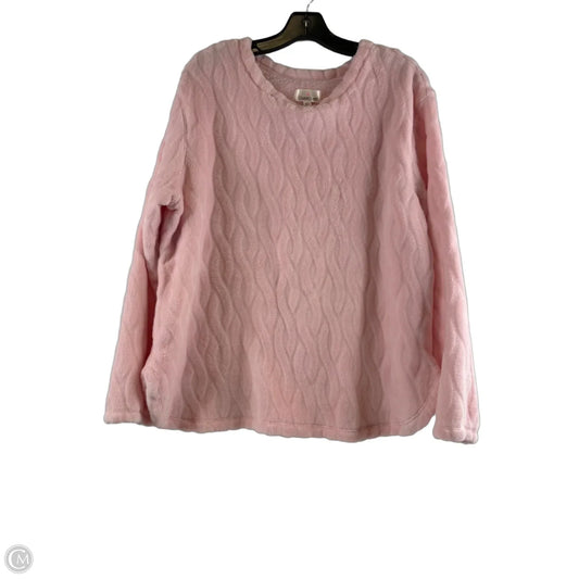 Top Long Sleeve By Cuddl Duds In Pink, Size: Xl