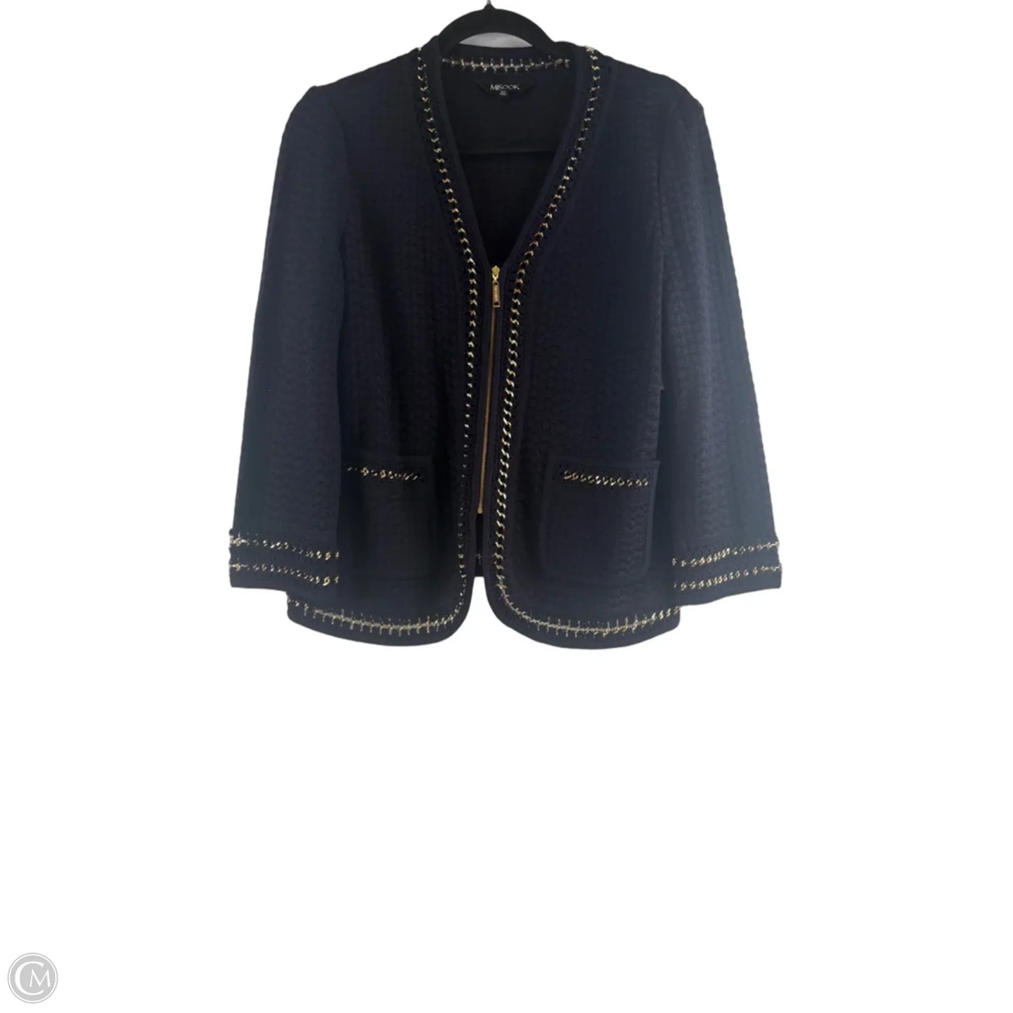Cardigan By Misook In Navy, Size: Sp