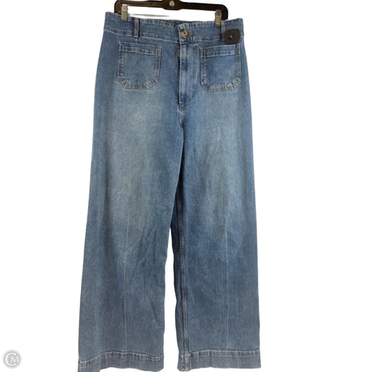 Jeans Wide Leg By Pilcro In Blue Denim, Size: 14