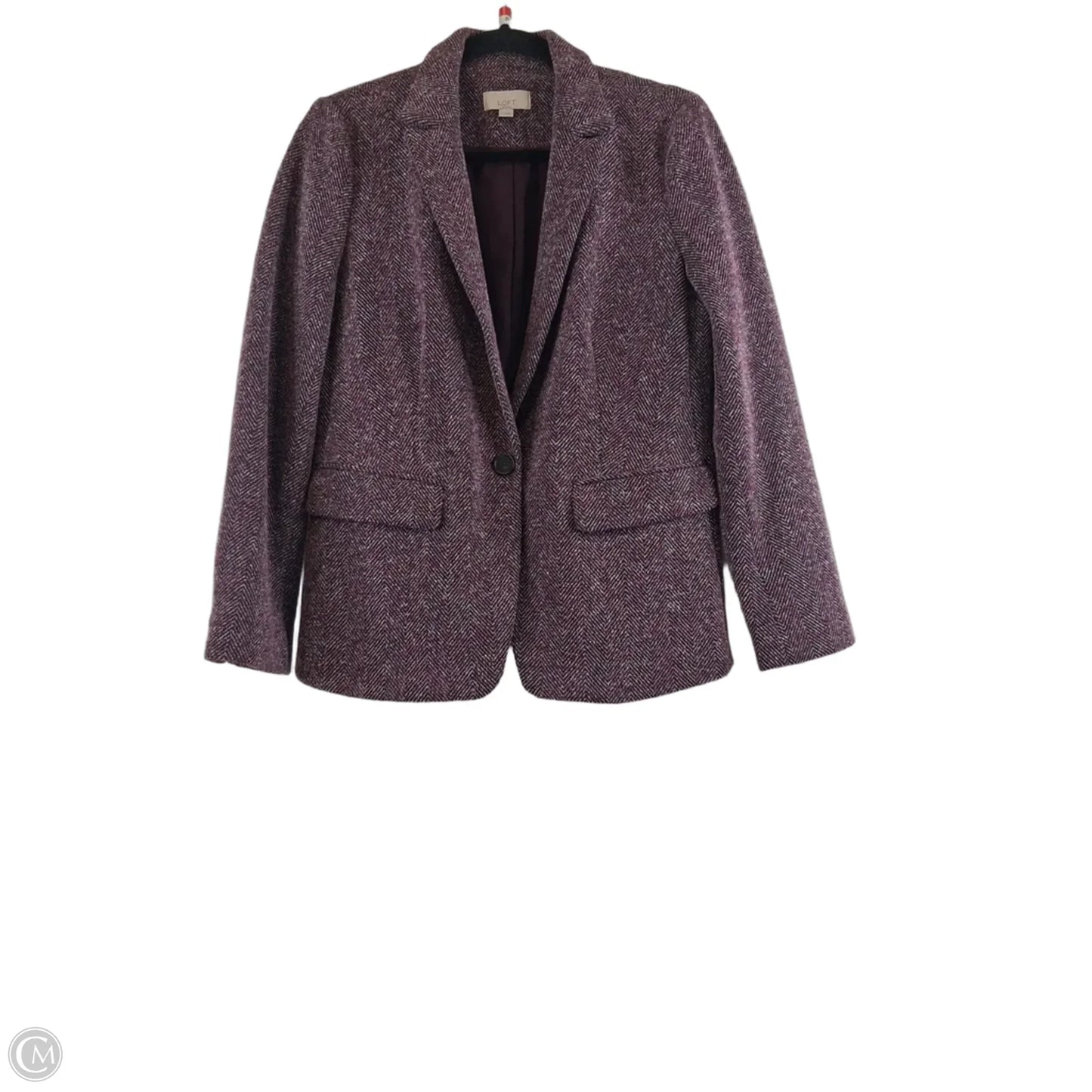 Blazer By Loft In Maroon, Size: Mp